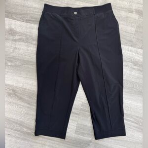 Chico's Weekends Black Capri Trousers Size 1
